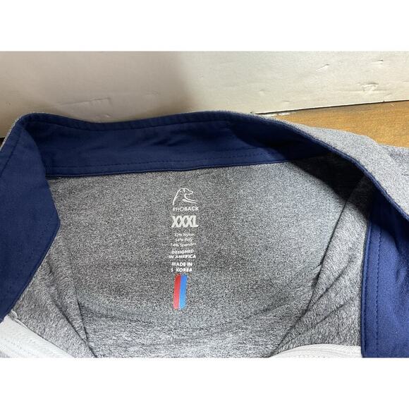 Rhoback Pullover Mens 3XL XXXL Golfer Performance Quarter Zip Sweatshirt Casual - Picture 9 of 12